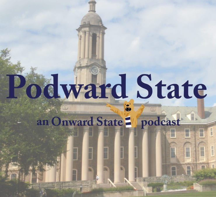 The Podward State, an Onward State podcast, logo.